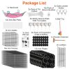 3-Tier Cat Cage Enclosure Indoor Cat Cage Playpen With Hammock Toy Ball Ladder DIY Iron Wire Cat House Kennels Crate For 1-2 Cats Ferret Rabbit Small