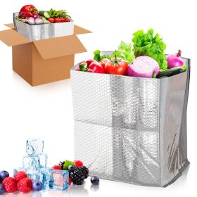 Foil Insulated Box Liners 10 x 10 x 10 Inch. 50 Pack Insulated Shipping Boxes for Frozen Food. Cold Shipping Boxes for Food. Box for Shipping Fro