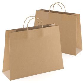 Brown Kraft Paper Bags with Handles Bulk