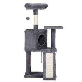 47inch, Dark Grey, Cat Scratcher, Trapezoidal Cat House, Cat Climbing Frame (Option: Dark gray)