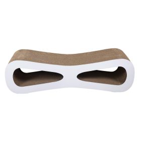 Cat Scratch Board, Cat Toy Corrugated Cardboard (Option: Wood color)